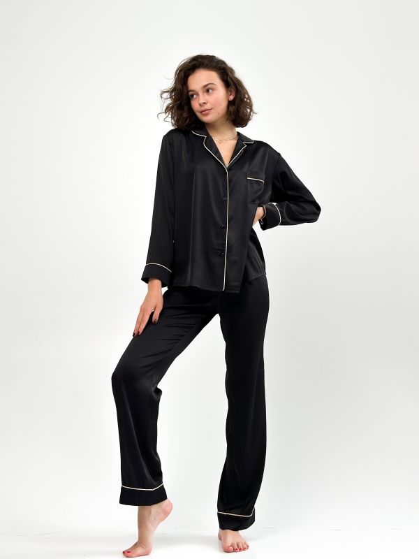 Жіночий комплект: сорочка+брюки / s-m