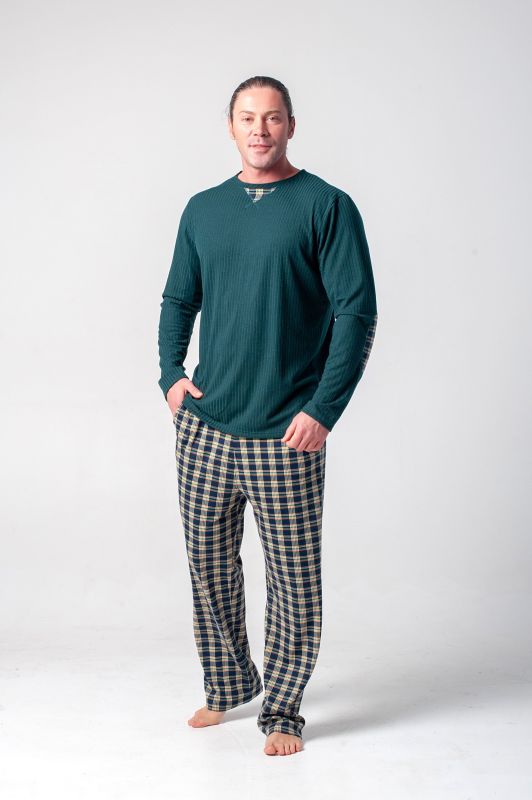 Піжама чоловіча, трикотаж, зелений, Serenade, модель 5405