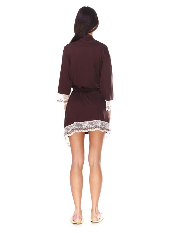 Жіночий халат, віскоза, шоколадний, Serenade, модель 5503H